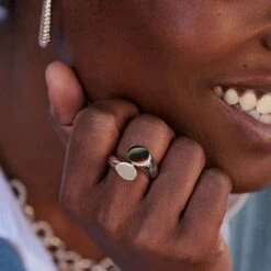 Bague Large CALIN - Argenté -AGATHA Soldes 02220499 050 TU M1