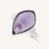 Bague Fine MOON - Amethyste / Argenté