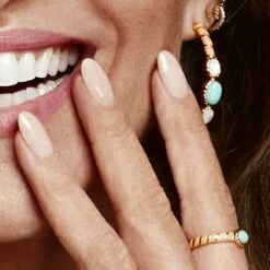 Bague Fine ARLEQUIN - Orange / Doré -AGATHA Soldes 02280245 279 MM M2