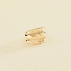 Bague Large TRIJONC - Doré