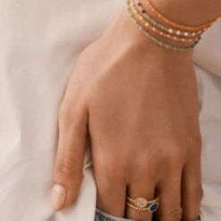 Bague Fine ATMA - Nacre /rose 5 Bague Fine ATMA - Nacre /rose -AGATHA Soldes 02290030 642 52 M2