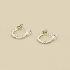 Créoles SNAKY - Cristal / Argenté