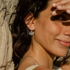 Créoles LUCKY EYE - Turquoise / Argenté -AGATHA Soldes 02321271 650 TU M1