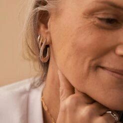 Créoles GEMINI - Cristal / Argenté -AGATHA Soldes 02321276 136 TU M2