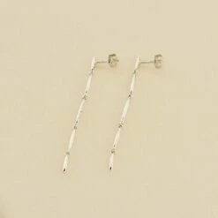 Boucles D'oreilles Pendantes RADIEUX - Argenté