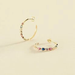 Créoles ARCO - Multicolore / Doré