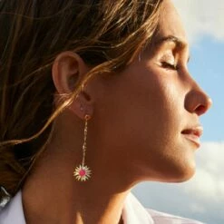Boucles D'oreilles Pendantes RODEO - Multicolore / Doré 6 Boucles D'oreilles Pendantes RODEO - Multicolore / Doré -AGATHA Soldes 02380431 256 TU M1