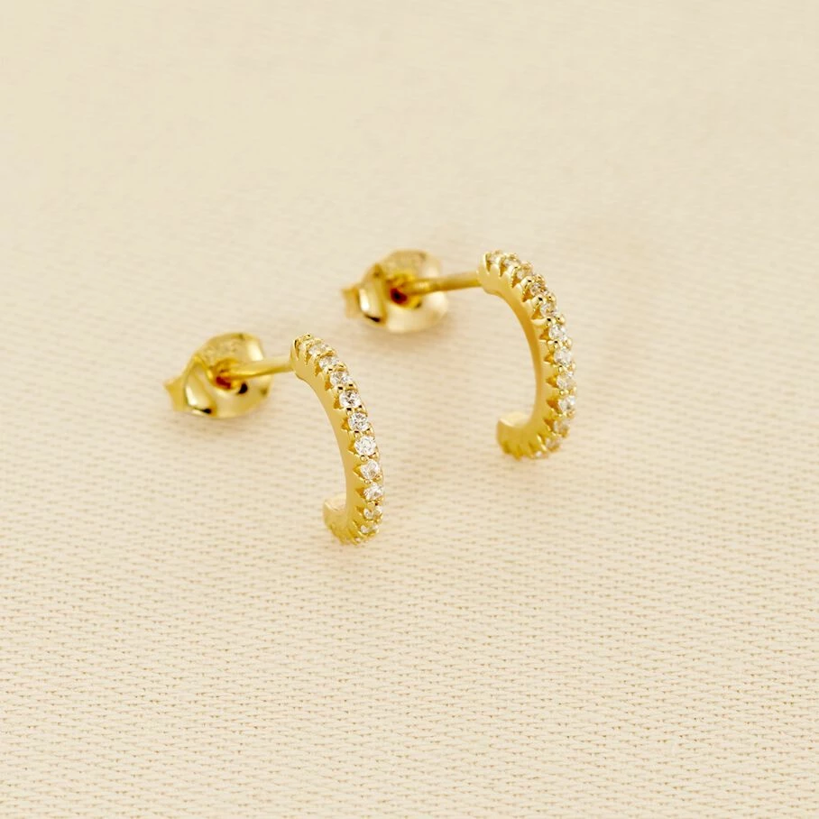 Créoles MULTI - Cristal / Doré 1 Créoles MULTI - Cristal / Doré