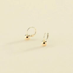 Boucles D'oreilles Pendantes BOUL - Doré