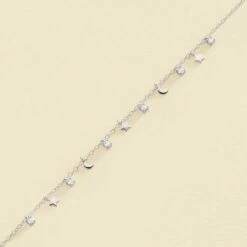 Bracelet Souple LUNITAS - Cristal / Argenté