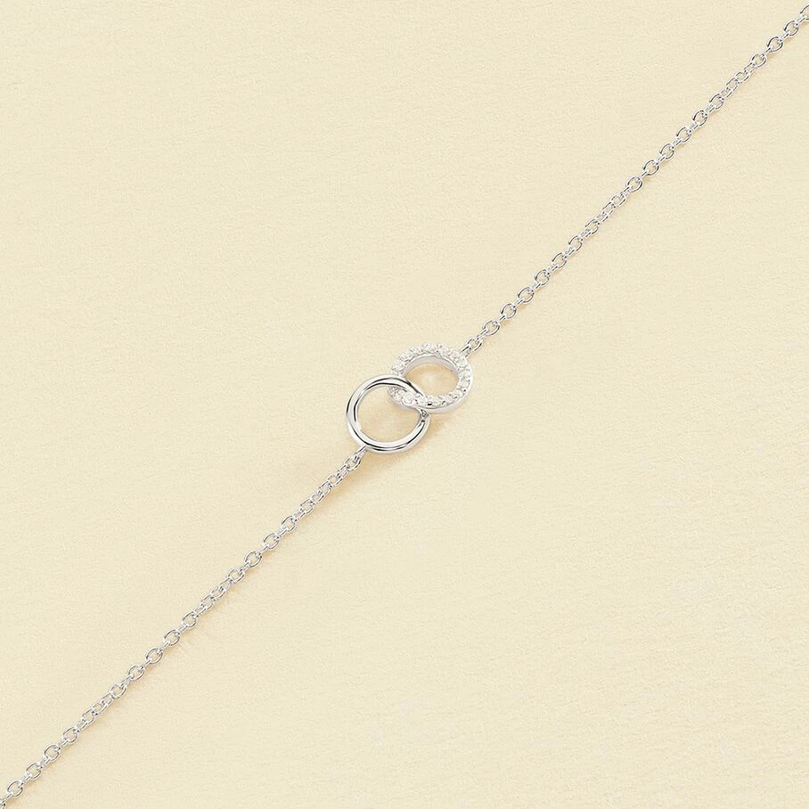 Bracelet Souple RONDOU - Cristal / Argenté 1 Bracelet Souple RONDOU - Cristal / Argenté