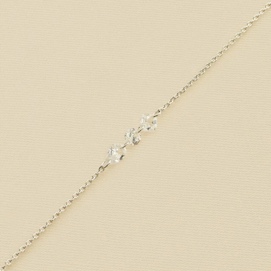 Bracelet Souple PETILLE - Cristal / Argenté 1 Bracelet Souple PETILLE - Cristal / Argenté