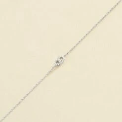 Bracelet Souple ETREINTE - Cristal / Argenté