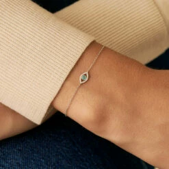 Bracelet Souple LUCKY EYE - Turquoise / Argenté 6 Bracelet Souple LUCKY EYE - Turquoise / Argenté -AGATHA Soldes 02420755 650 TU M1