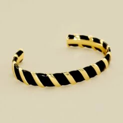 Jonc SESHA - Noir / Doré