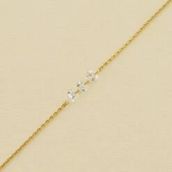 Bracelet Souple PETILLE - Cristal / Doré