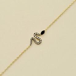 Bracelet Souple SNAKY - Cristal / Gun