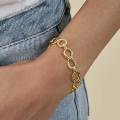 Bracelet Souple HARMONIE - Doré -AGATHA Soldes 02490036 157 TU M2