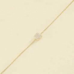 Bracelet Souple GLORIA - Cristal / Doré