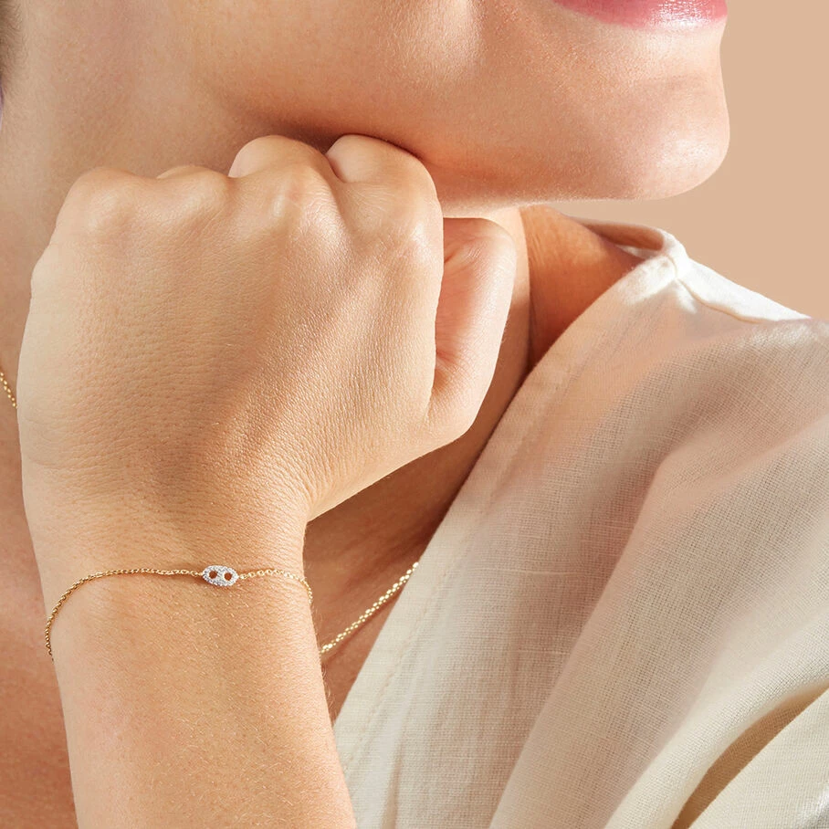 Bracelet Souple ETREINTE - Argenté / Doré 2 Bracelet Souple ETREINTE - Argenté / Doré – Image 2