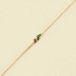 Bracelet Souple ASTRE - Vert / Doré