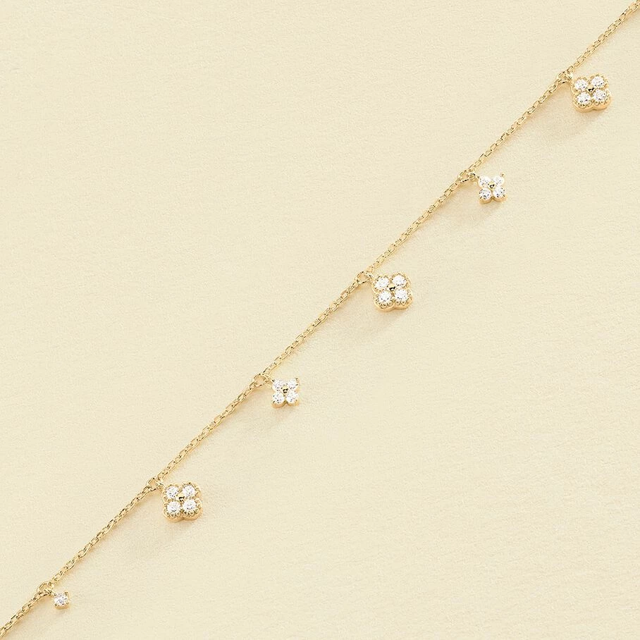 Bracelet Souple BELOVED - Cristal / Doré 1 Bracelet Souple BELOVED - Cristal / Doré