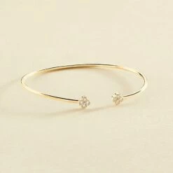 Jonc BELOVED - Cristal / Doré