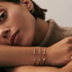 Jonc BELOVED - Cristal / Doré -AGATHA Soldes 02490074 137 TU M2