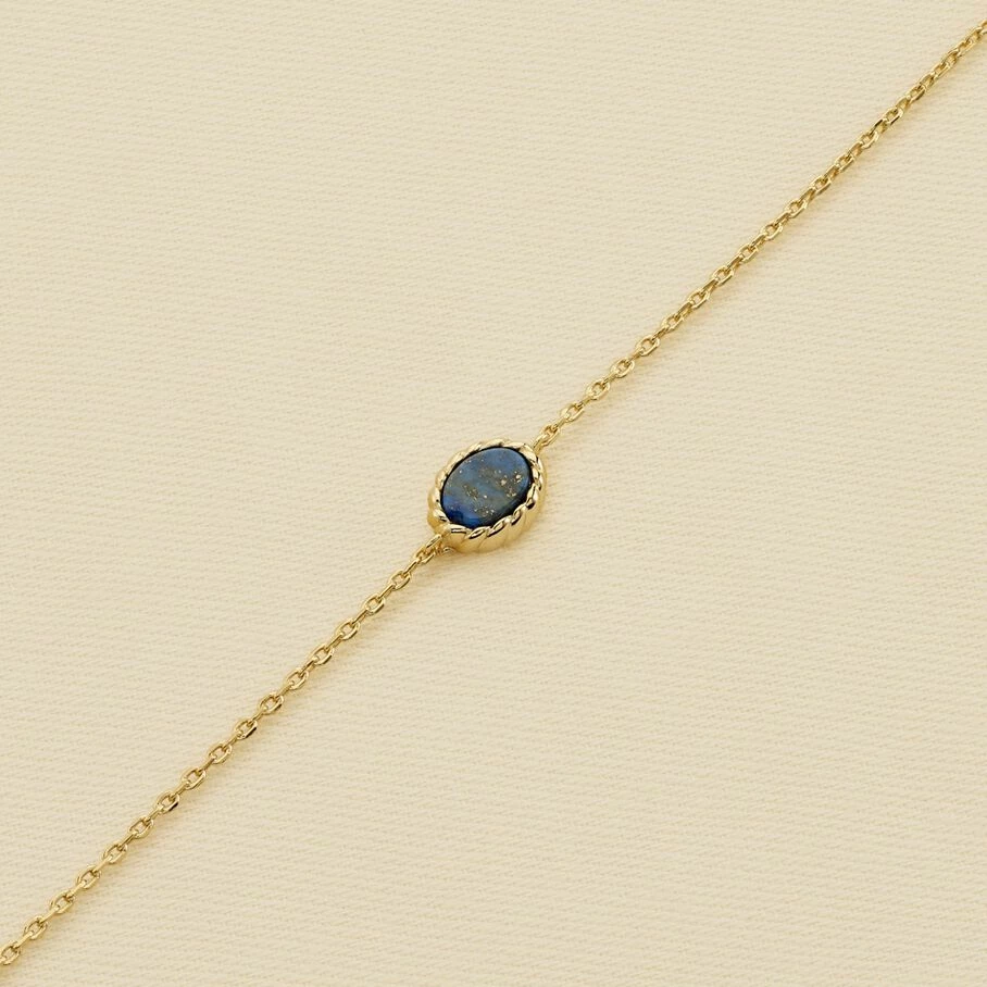 Bracelet Souple ATMA - Lapis/ Bleu 2 Bracelet Souple ATMA - Lapis/ Bleu – Image 2