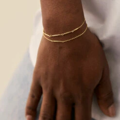 Bracelet Souple RADIEUX - Doré -AGATHA Soldes 02490082 157 TU M2