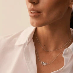 Collier Mi-long RADIEUX - Argenté -AGATHA Soldes 02623713 050 TU M2