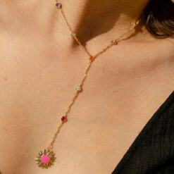 Collier Mi-long RODEO - Multicolore / Doré -AGATHA Soldes 02680191 256 TU M1