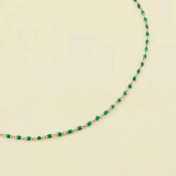 Collier Ras Du Cou SMARTY - Vert / Doré