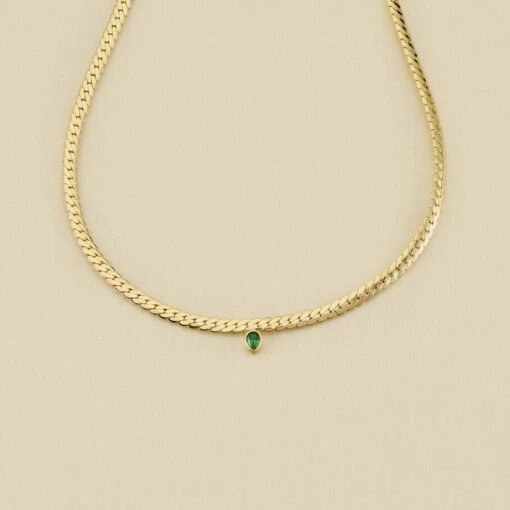 Collier Ras Du Cou NEITH - Vert / Doré -AGATHA Soldes 02680957 658 TU 01