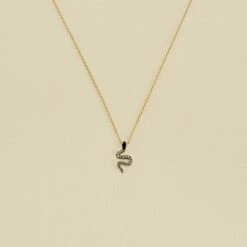 Collier Ras Du Cou SNAKY - Cristal / Gun