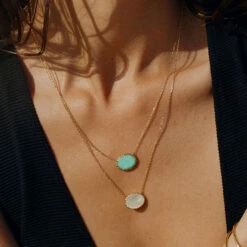 Collier Mi-long ATMA - Amazonite/ Jaune 7 Collier Mi-long ATMA - Amazonite/ Jaune -AGATHA Soldes 02690140 780 TU M2